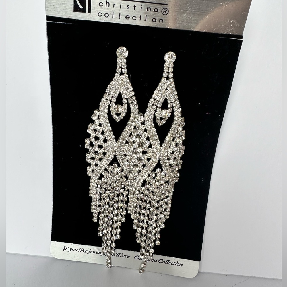 Long formal earrings